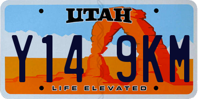 UT license plate Y149KM
