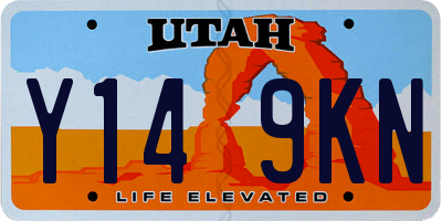 UT license plate Y149KN