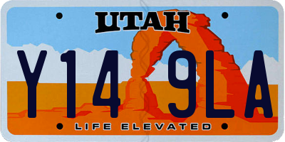 UT license plate Y149LA