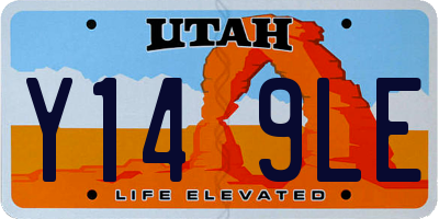 UT license plate Y149LE