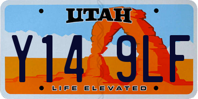 UT license plate Y149LF
