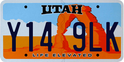 UT license plate Y149LK