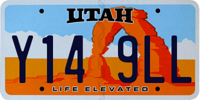 UT license plate Y149LL