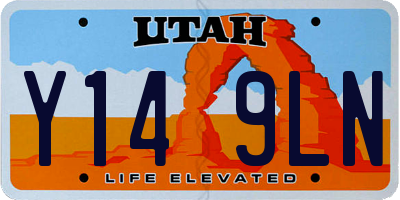 UT license plate Y149LN