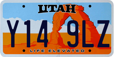 UT license plate Y149LZ