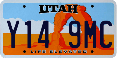 UT license plate Y149MC