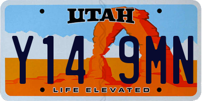 UT license plate Y149MN