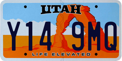UT license plate Y149MQ