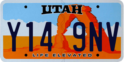 UT license plate Y149NV