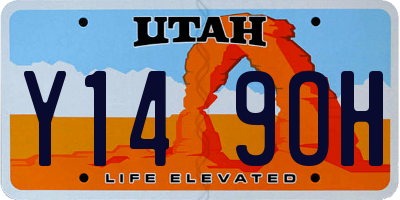 UT license plate Y149OH