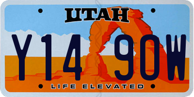 UT license plate Y149OW