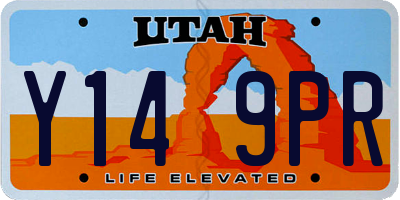 UT license plate Y149PR