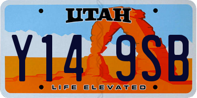 UT license plate Y149SB