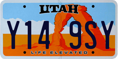 UT license plate Y149SY