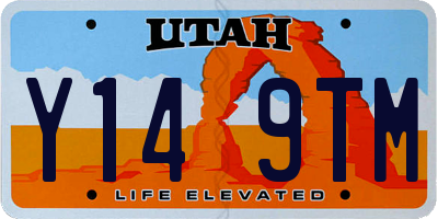 UT license plate Y149TM