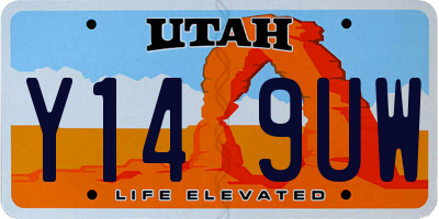 UT license plate Y149UW