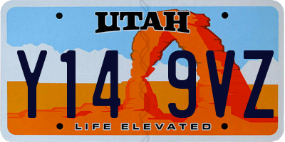 UT license plate Y149VZ