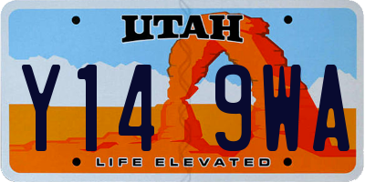 UT license plate Y149WA