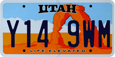 UT license plate Y149WM