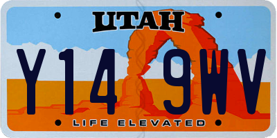 UT license plate Y149WV