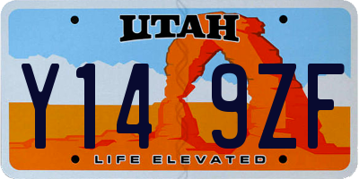 UT license plate Y149ZF
