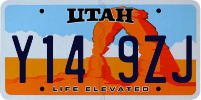 UT license plate Y149ZJ