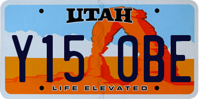 UT license plate Y150BE