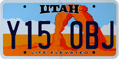 UT license plate Y150BJ