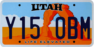 UT license plate Y150BM