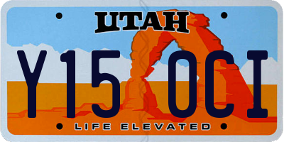 UT license plate Y150CI