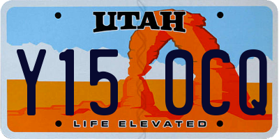 UT license plate Y150CQ