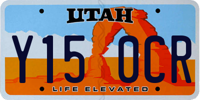 UT license plate Y150CR