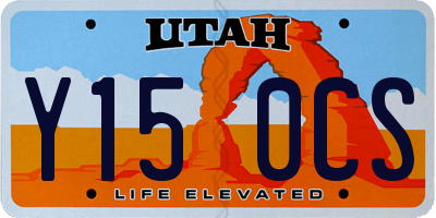 UT license plate Y150CS