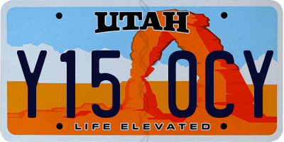 UT license plate Y150CY