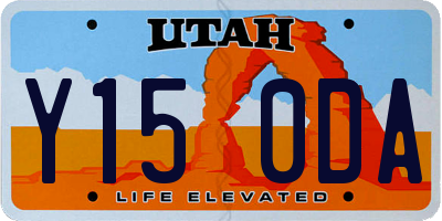 UT license plate Y150DA