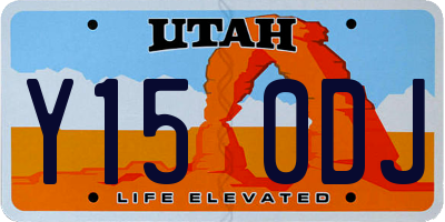 UT license plate Y150DJ
