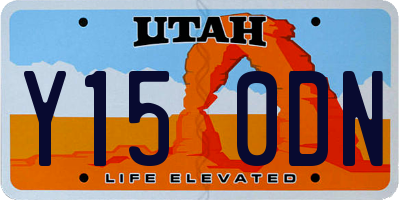 UT license plate Y150DN
