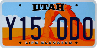 UT license plate Y150DO