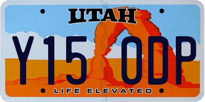 UT license plate Y150DP