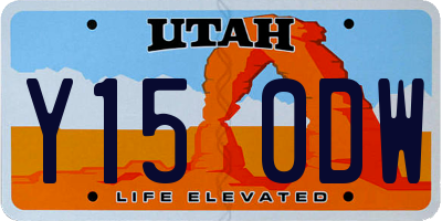 UT license plate Y150DW
