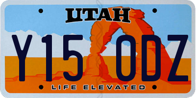UT license plate Y150DZ