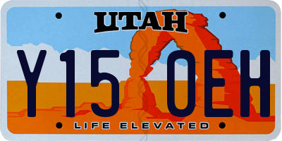 UT license plate Y150EH