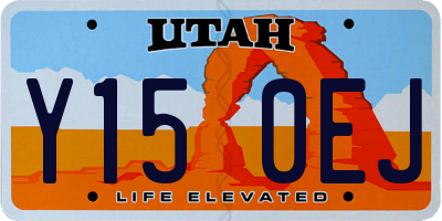 UT license plate Y150EJ