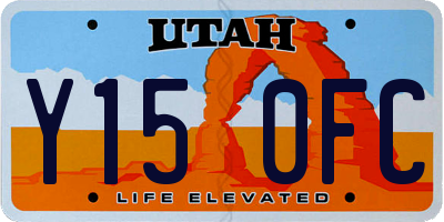 UT license plate Y150FC