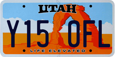 UT license plate Y150FL