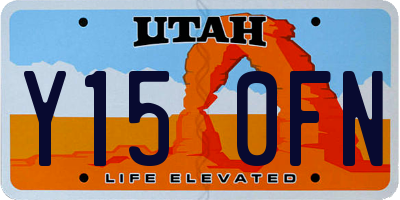 UT license plate Y150FN