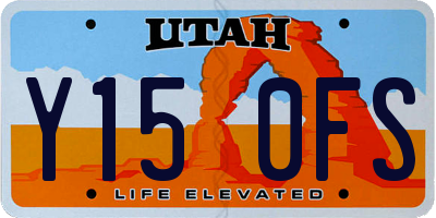 UT license plate Y150FS