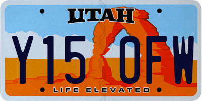 UT license plate Y150FW