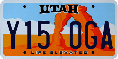 UT license plate Y150GA