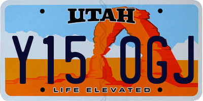 UT license plate Y150GJ